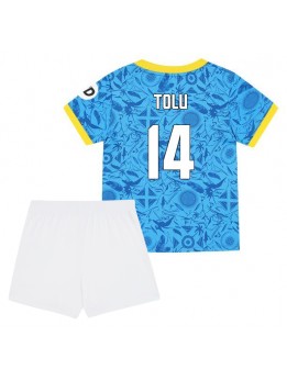 Detské Futbalové oblečenie Wolves Tolu Arokodare #14 2025-26 Krátky Rukáv - Tretina (+ trenírky)